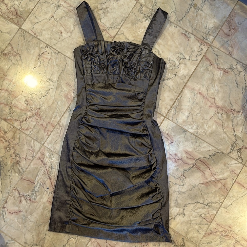 Silver Pewter Metallic Dress